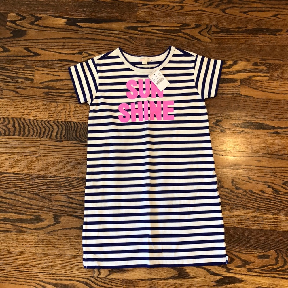 Girls Jcrew cotton tee shirt dress